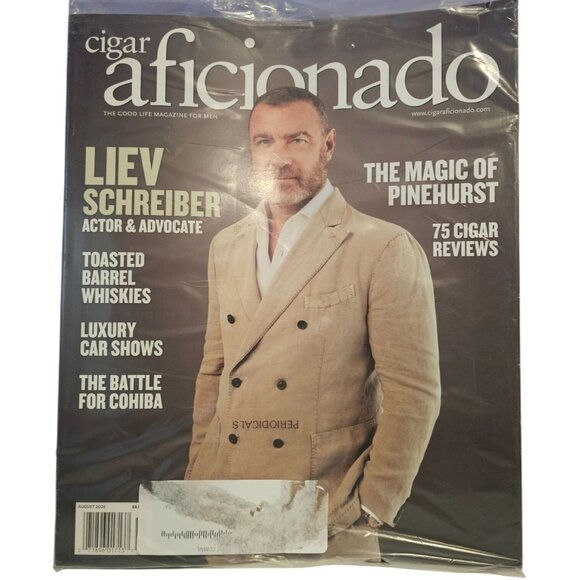 Cigar Aficionado Magazine July/August 2025 Issue Liev Schreiber Actor Cover NEW - Picture 1 of 4